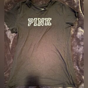 Victoria secret black and white cotton tee